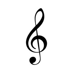 Obraz premium Clef Vector Icon for Music and Sound Designs