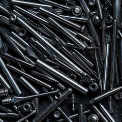 Hardware manicure bits background for text 