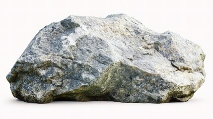 Isolated Natural Granite Rock with Unique Textures and Patterns