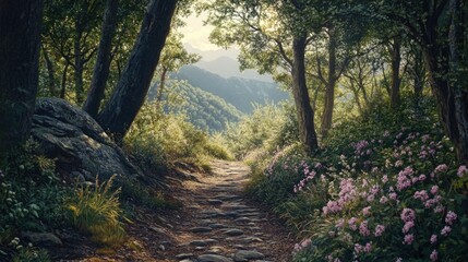 Obraz premium Serene Forest Path