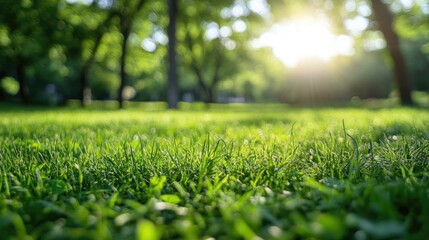 Naklejka premium Serene Park Sunrise