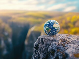 Earth on the Edge of a Cliff