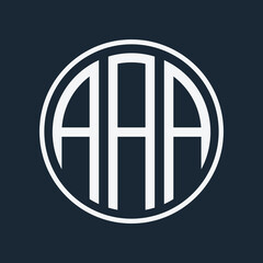 initial monogram logo with circle,Poligon,square style design
