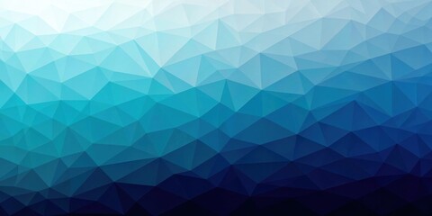 Abstract Low-Poly Background in Shades of Blue, from Light to Dark