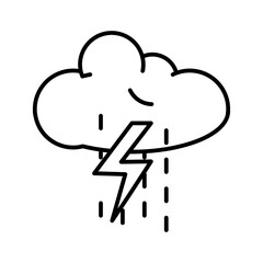 rain line icon