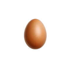an egg with a brown shell on a white background PNG image, PNG file, Generative art.