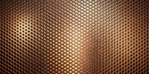 Abstract Diamond Patterned Metallic Texture with Glowing Highlights