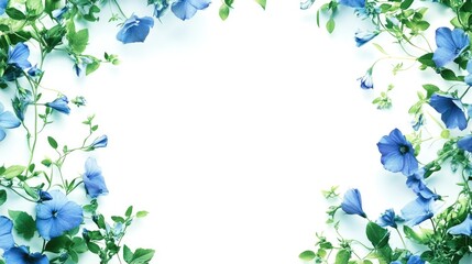 Fototapeta premium Whimsical Floral Border