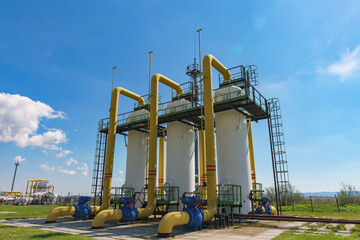 Gas pumping station