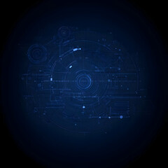 Obraz premium Abstract Tech Background Illustration