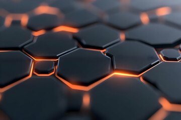 Fototapeta premium Abstract 3D Hexagon Background
