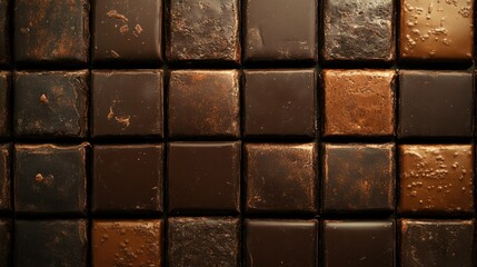 Naklejka premium Chocolate Blocks with Texture