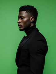 Obraz premium Professional Male Model Portrait with Necktie