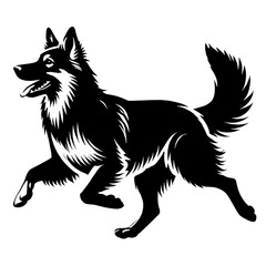 Fototapeta premium cat black and white vector, illustration, image, icon, wallpaper, art, design, graphic