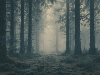 Obraz premium Mystical Forest Pathway