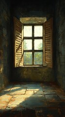 Fototapeta premium The Shuttered Window, Avoidant Personality Disorder