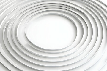 Obraz premium Abstract 3D White Circular Background
