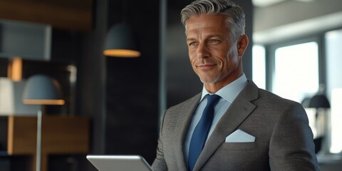 Naklejka premium Successful Businessman Pose