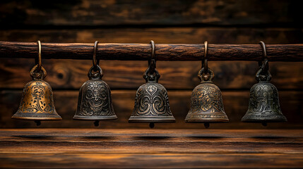 Obraz premium Isolated bell collection on a clear or white background