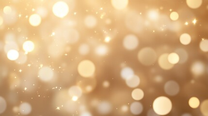 Obraz premium Clusters of golden molecules glowing warmly, soft light atmosphere, anti-aging skincare concept.