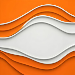 Obraz premium Abstract Orange White Wave Background Illustration