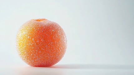 Fresh and Juicy Peach with Soft Fuzz and Vibrant Orange Skin