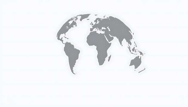 Fototapeta Simple World Map Graphic for Global Business