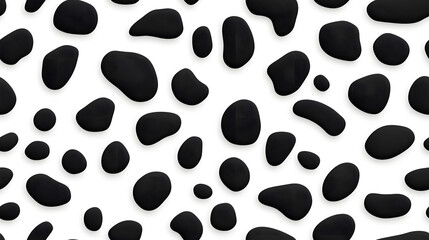 Leopard skin hand drawn seamless pattern