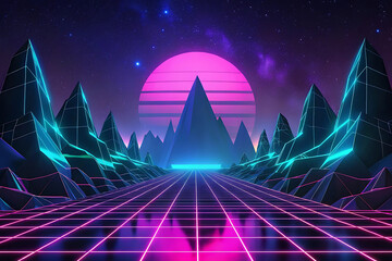 abstract background with glowing lines