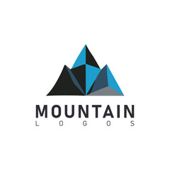 Fototapeta premium Set of vector mountain and outdoor adventures logo designs. 