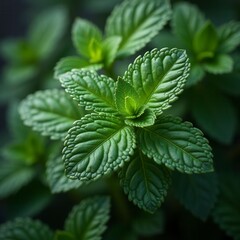 Falling Mint Leaves, Spearmint