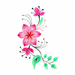 floral background with flowers vector