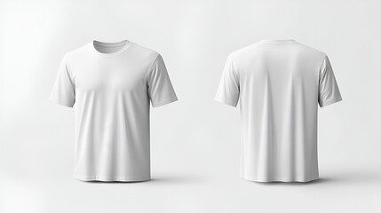 white t shirt template AI generative 