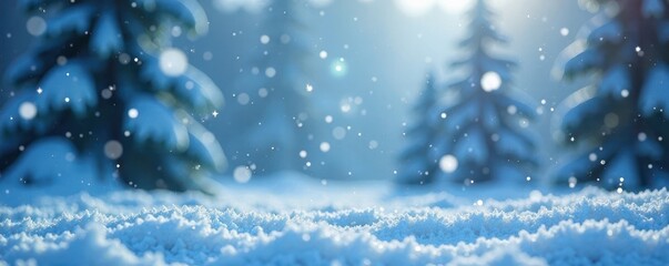 Softly falling snowflakes on a serene winter sky, serenity, christmas, snowflakes