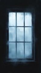 Fototapeta premium The Clouded Window, Schizoid Personality Disorder