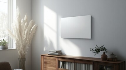 Modern Living Room with Minimalist Decor and Natural Light