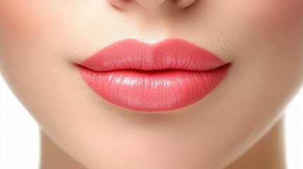 Woman lips close up
