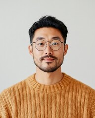 Virtual Career Coaching Asian Man, 25, Perfecting Video Interview Strategies with Digital Slide Deck for Modern E-Recruitment Success in the Tech Industry