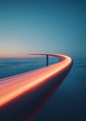 Futuristic Renewable Energy Tech Close-Up on Wind Turbine Blade with Luminous Details - Sustainable Engineering Visual for Green Energy Campaigns and Innovations