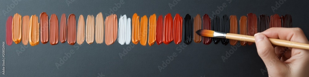 Aufkleber Vibrant Palette Selections Dynamic Color Spectrum on Matte Canvas - Inspiring Creativity in Modern Graphic Design and Artistic Strategy