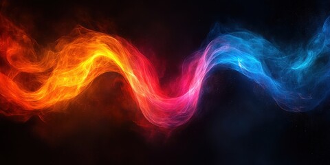 Obraz premium Dynamic Abstract Design with Vibrant Colors and Fluid Lines
