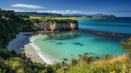 Breathtaking views of New Zeland's beautiful scenery, fantastic wild nature, professional photo