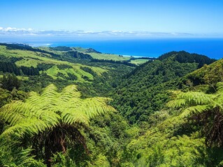 Fototapeta premium Breathtaking views of New Zeland's beautiful scenery, fantastic wild nature, professional photo