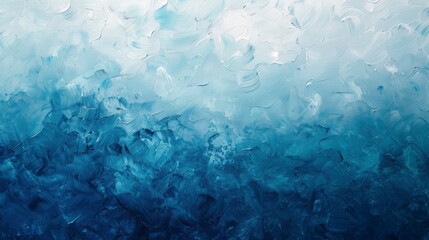 Abstract Blended Blue Tones with Textured Swirls and Waves Capturing the Essence of Tranquil Water Surfaces and Serene Ocean Depths in a Dreamy Artistic Expression