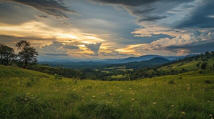Breathtaking views of Thailand's beautiful scenery, fantastic wild nature, professional photo