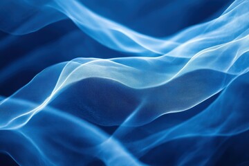 Fototapeta premium Dynamic Blue Light Waves with Futuristic Glowing Streaks and Smooth Energy Flow for Modern Abstract Technology Visuals