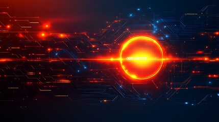 Abstract Digital Network Technology Background Design