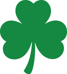 Shamrock leaves icon set vector, set of four clover