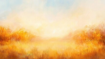 Fototapeta premium Abstract Meadow at Sunrise with Soft Autumn Hues and Gentle Lines