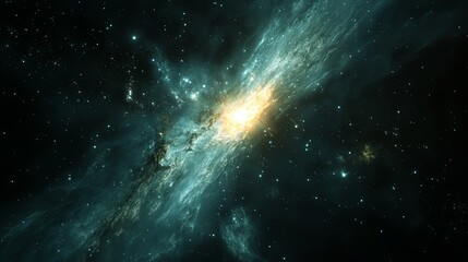 Fototapeta premium A stunning galaxy filled with vibrant nebulae and distant stars